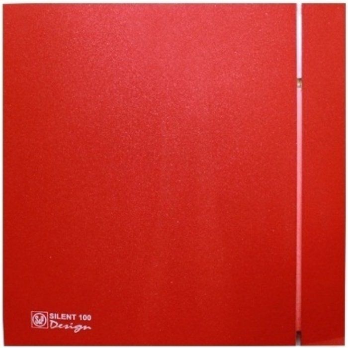 Soler & Palau SILENT-100 CZ RED DESIGN-4C красная настенная вытяжка для ванной