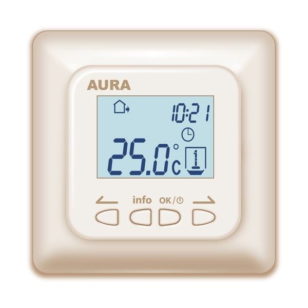 Aura LTC 730 кремовый терморегулятор для теплого пола