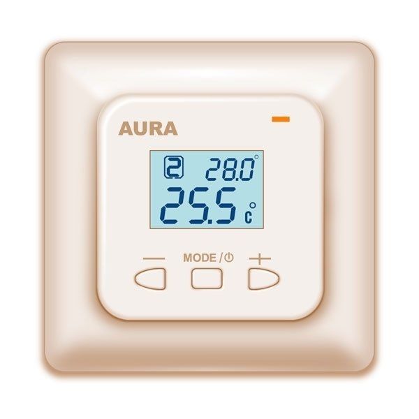 Aura LTC 440 кремовый терморегулятор для теплого пола