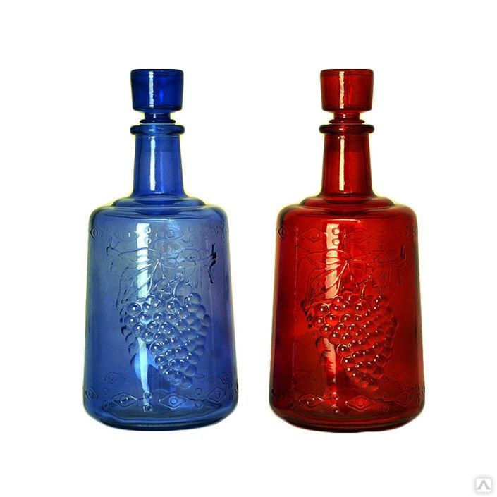 Бутылка "Традиция" 1,5 литра красная, синяя