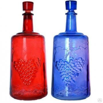 Бутылка "Ностальгия" 3 литра красная, синяя