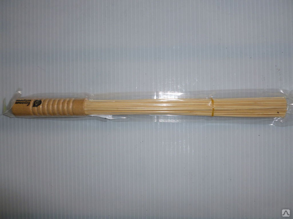 Веник для бани бамбуковый малый, массажный "Банные штучки"