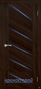 Дверь межкомнатная остеклённая ЦАРГИ ПВХ COMFORT-9 Кедр Венге 3D 600мм BROZEX-WOOD *1 