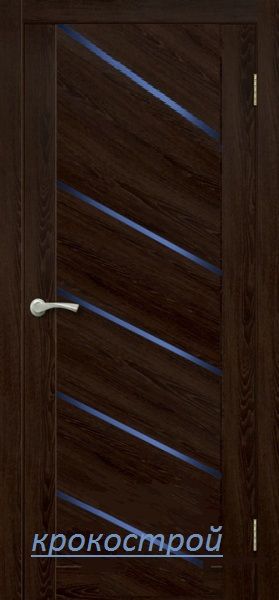 Дверь межкомнатная остеклённая ЦАРГИ ПВХ COMFORT-9 Кедр Венге 3D 600мм BROZEX-WOOD *1