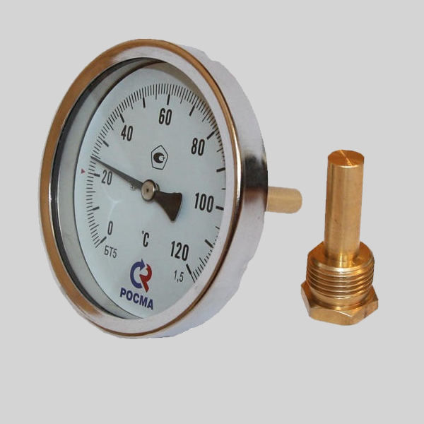 Термометр биметаллический БТ 51 (-40 +60) 46мм