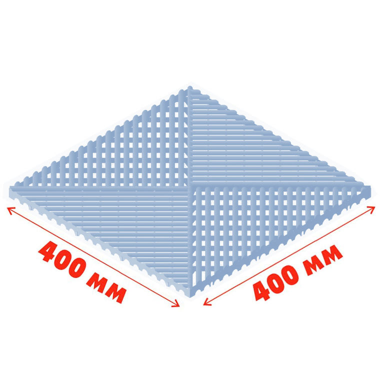 Газонная решетка "ап" голубая 400*400*18 мм (1,5 т/м2) Альта-профиль