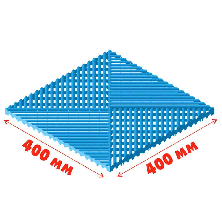 Газонная решетка "ап" синяя 400*400*18 мм (1,5 т/м2) Альта-профиль