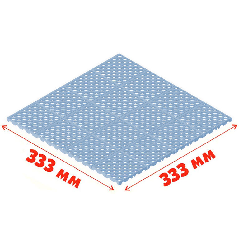 Газонная решетка универсальная "ап" голубая 333*333*10,5 мм (12,5 т/м2) Альта-профиль