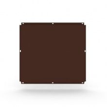 Металлокассета фасадная 585х585 мм, толщина 0,5 мм, коричневая