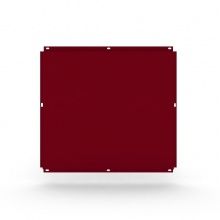 Металлокассета фасадная 585х585 мм, толщина 0,45 мм, красно-бордовая