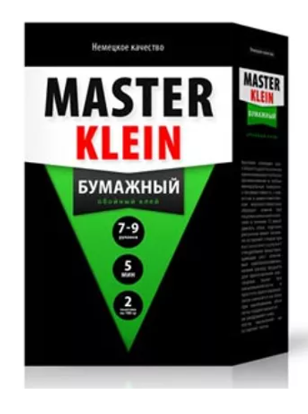 Клей обойный "Master Klein" для бумажных обоев 250гр.(жесткая пачка 30шт/кор) 1270