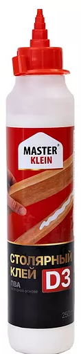 Клей ПВА "Master Klein" Столярный Д3, 850 гр. (15шт/кор) 1820