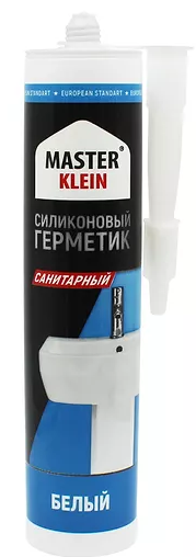 Герметик силиконовый санитарный 280 мл (белый) картридж (12шт/кор) 1633