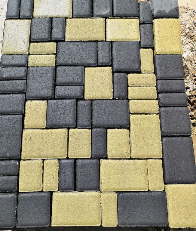 Тротуарная плитка Классико h - 50 мм цвет чёрный