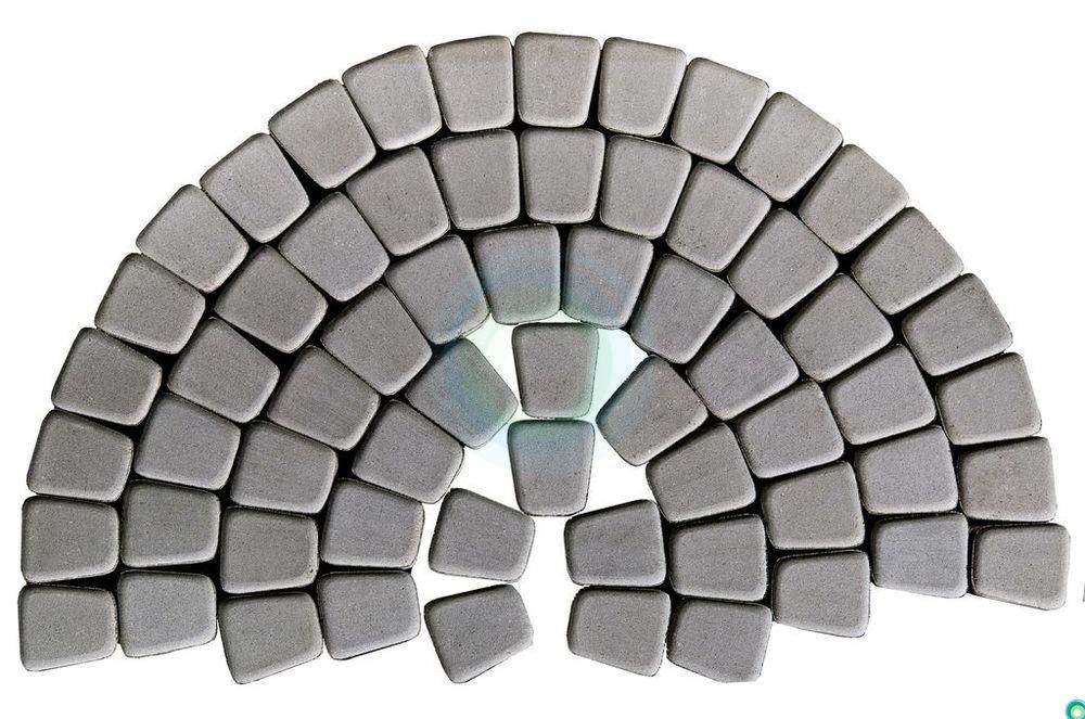 Тротуарная плитка Готика h - 50 мм цвет серый