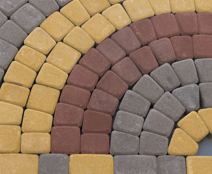 Тротуарная плитка Готика h - 50 мм цвет коричневый