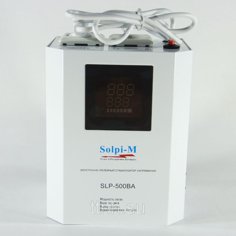 Стабилизатор напряжения Solpi-M SLP-500BA для газовых котлов 3