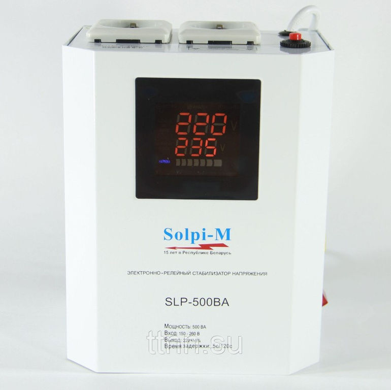 Стабилизатор напряжения Solpi-M SLP-500BA для газовых котлов 2