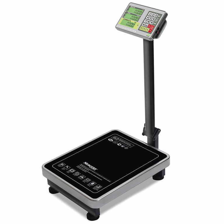 Торговые весы Mertech Торговые напольные весы M-ER 335 ACLP-300.50 TURTLE с расчетом стоимости товара LCD
