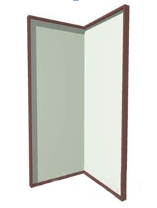 Акриловые зеркала для воздушно-пузырьковой колонны №2 (2 шт)