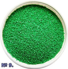 Цветной кварцевый песок 1 кг (салатовый, фр 0.1-0.3)
