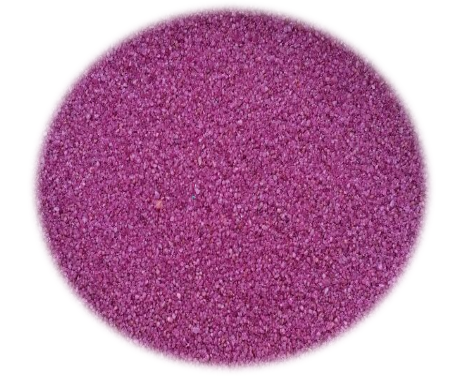 Цветной кварцевый песок 1 кг (сливовый, фр 0.3-0.7)