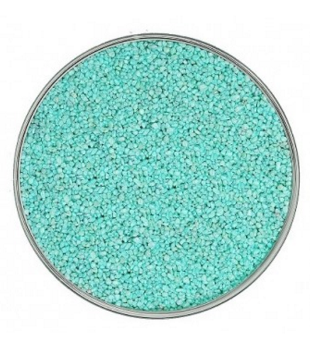 Цветной кварцевый песок 1 кг (аквамарин, фр 0.1-0.3)