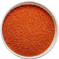 Цветной кварцевый песок 1 кг (оранжевый, фр 0.1-0.3)