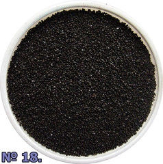 Цветной кварцевый песок 1 кг (черный, фр 0.1-0.3)