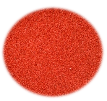 Цветной кварцевый песок 1 кг (красный апельсин, фр 0.3-0.7)