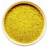 Цветной кварцевый песок 1 кг (желтый, фр 0.1-0.3)